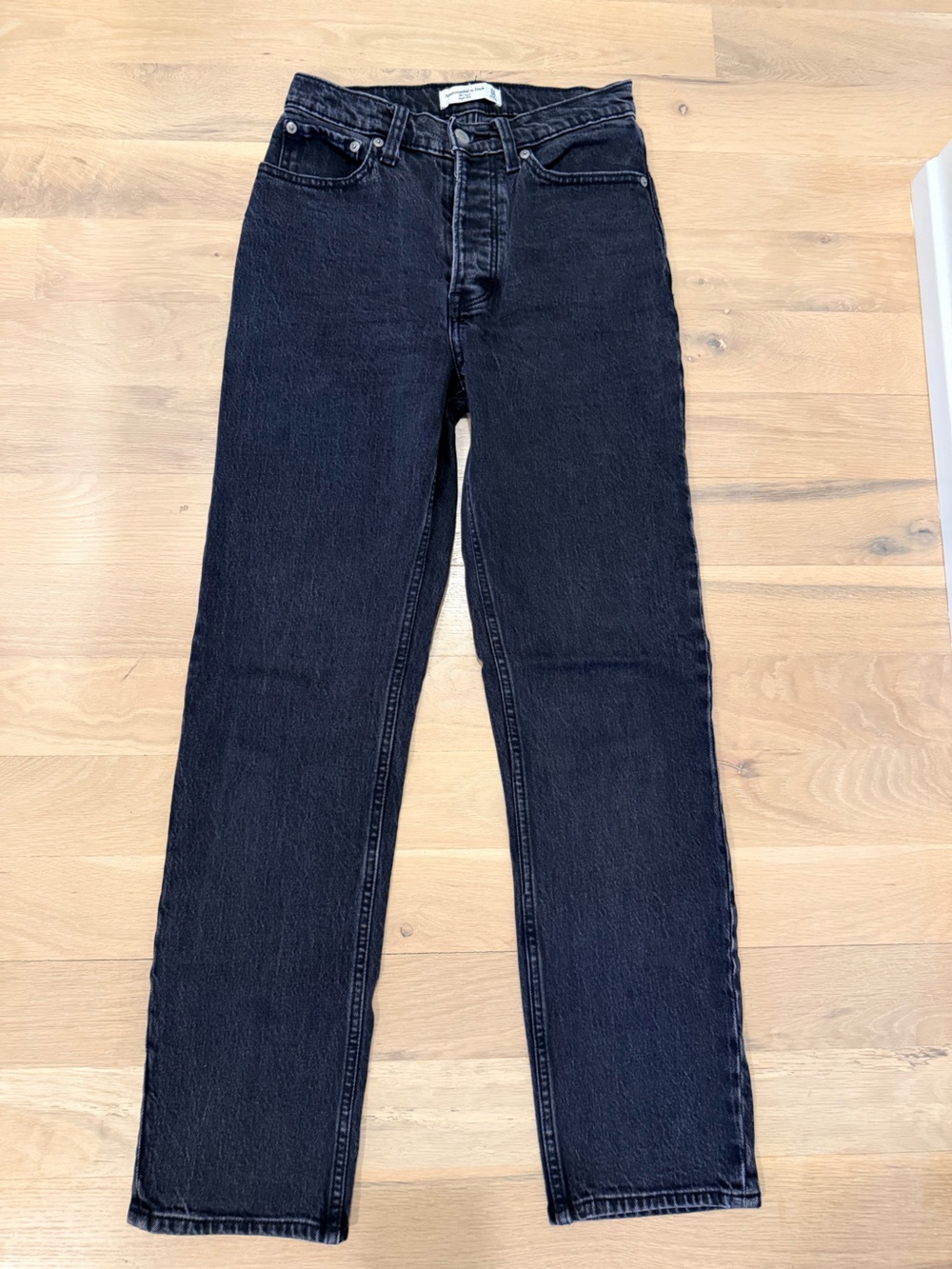 Abercrombie & Fitch “The Dad” High Rise Black Jeans, 24